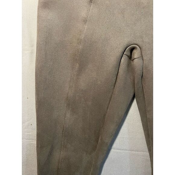 Spanx Faux Suede Camel Tan‎ High Rise Waisted Skinny Leg Leggings Pants Medium M - Picture 6 of 7